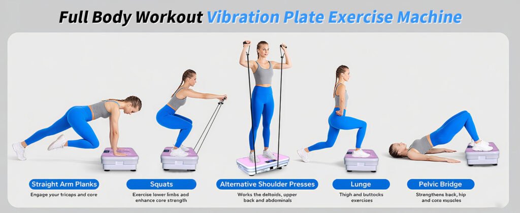 Person standing on Rotai vibration plate during home workout