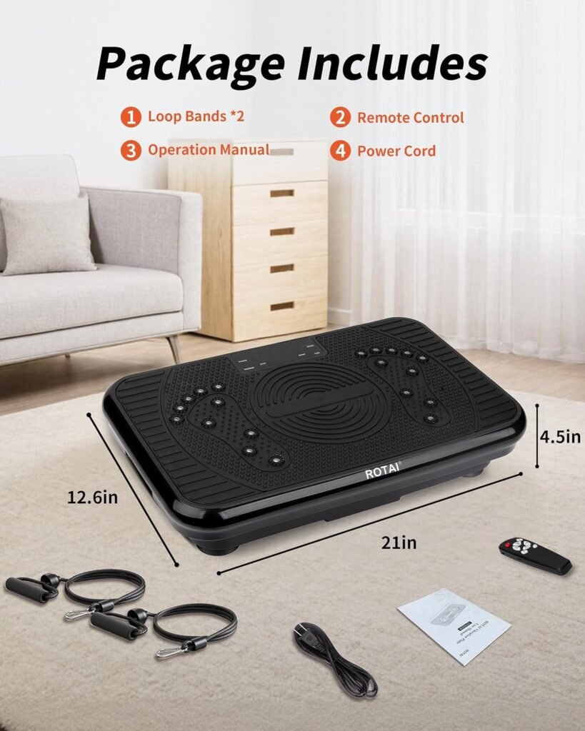 ROTAI Vibration Plate Exercise Machine package