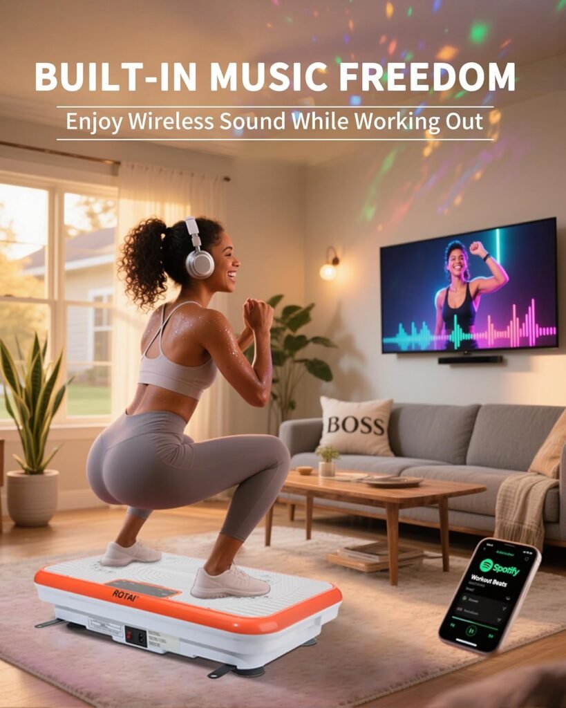 ROTAI vibration plate with music